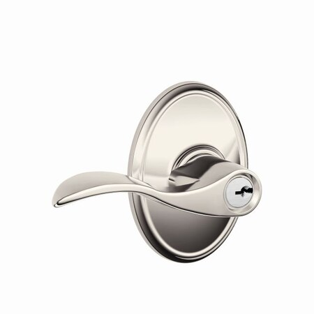 Schlage Accent Lever Wakefield Rose Keyed Entry F51AACC618WKF